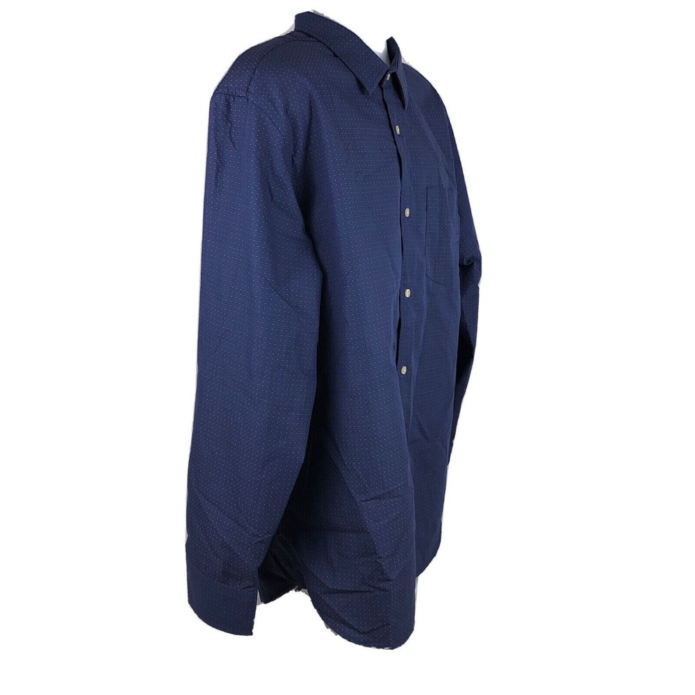 Banana Republic Men's Non Iron Slim Fit Button Up Shirt XXL Textured Dot Pattern - Picture 3 of 8